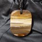 petrified wood pendant