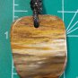 petrified wood pendant