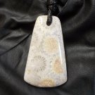 fossil coral pendant