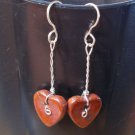 red jasper earrings
