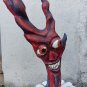 Two Faces Demon Wooden Sculpture