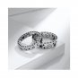 Star Moon Smile Patternring Matching Sterling Silver Promise Ring Trendy