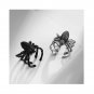Poisonous Spider Stylering Matching Sterling Silver Promise Ring Trendy