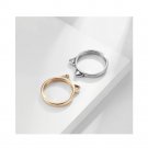 Cute Cat earsring Matching Sterling Silver Promise Ring Trendy Best Friend Gift