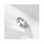 Frosted ringring Rotatable  Decompression Matching Sterling Silver Promise Ring