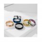 Frosted ringring Rotatable  Decompression Matching Sterling Silver Promise Ring