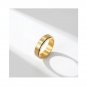 Frosted ringring Rotatable  Decompression Matching Sterling Silver Promise Ring