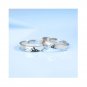 Mountain and Sea couple copper ring Adjustable Matching Promise Ring Trendy Best