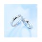 Mountain and Sea couple copper ring Adjustable Matching Promise Ring Trendy Best