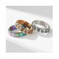 Celtic Vines Frostedring Rotatable Decompression Matching Sterling Silver Ring