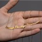 925 Sterling Silver CURVED NAME NECKLACE,Script Name Necklace,Mothers Day Jewels
