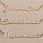 925 Sterling Silver Name Necklaces  Personalized Mom Necklace Kids Name Necklace