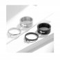 Cross couplering Matching Sterling Silver Promise Ring Trendy Best Friend Gift