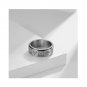Viking script runesring Rotatable Decompression Matching Sterling Silver Ring
