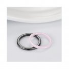 Ceramic Diamond Ladies' Elegant pink fashionable women's Sterling silver Ring
