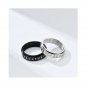 Nordic Viking Lune Snowflake Signring Rotatable Matching Sterling Silver Ring