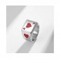 Poker Aring Matching Sterling Silver Promise Ring Trendy Best Friend Gift
