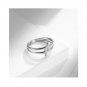 Double Cross stylering Matching Sterling Silver Promise Ring Trendy Best Friend