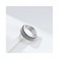 Woven mesh Stylering Rotatable ring Decompression Matching Sterling Silver Ring
