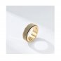 Woven mesh Stylering Rotatable ring Decompression Matching Sterling Silver Ring