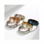 Moon Star Couple Ring Rotatable ring Decompression Matching Sterling Silver Gift