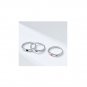 Simple lovewomen's Marriage proposal hand jewelry Matching Sterling Silver ring
