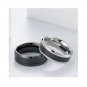 Carbon fibering Decompression Matching Sterling Silver Promise Ring Trendy Gift