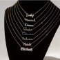 925 Sterling Silver Letter Name Necklace Women, Birthday Gift, Personalised Gift