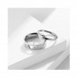 Love couplering Matching Sterling Silver Promise Ring Trendy Best Friend Gift