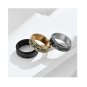 Celtic knotring Rotatable Decompression Matching Sterling Silver Promise Ring