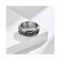 Celtic knotring Rotatable Decompression Matching Sterling Silver Promise Ring