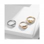 Heart-shaped stylering Matching Sterling Silver Promise couple Ring Trendy
