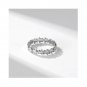 Five pointed star stack stylering Matching Sterling Silver Promise Ring Trendy