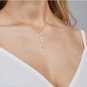 925 Sterling Silver Bridesmaids Gift, Necklace with Flower and Name Minimalist