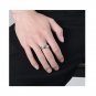 Rhombic surfacering Rotatable ring Decompression Matching Sterling Silver Ring