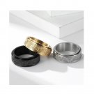 Celtic triangle knotring Rotatable  Decompression Matching Sterling Silver ring
