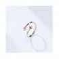 Cross opening adjustable stylering Matching Sterling Silver Promise Ring Trendy
