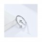 Cross opening adjustable stylering Matching Sterling Silver Promise Ring Trendy