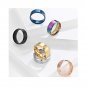 8mm matte wire drawingring Matching Sterling Silver Promise Ring Trendy gift
