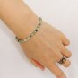 Jasper Tyre 4mm Smooth beads adjustable stacking bracelet