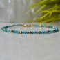 Apatite Round 2nn Smooth beads adjustable stacking bracelet