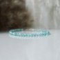 Apatite Round 3mm Smooth beads adjustable stacking bracelet