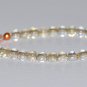 Citrine Round 8mm Smooth beads adjustable stacking bracelet