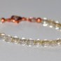 Citrine Round 8mm Smooth beads adjustable stacking bracelet