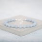 Angelite Round 6mm Smooth beads adjustable stacking bracelet
