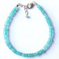 Apatite Tyre 3-4mm Smooth beads adjustable stacking bracelet