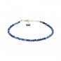 Kyanite Round 2mm Faceted beads adjustable stacking bracelet