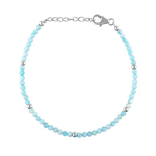 Amazonite Round 3mm Smooth beads adjustable stacking bracelet