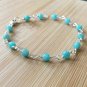 Amazonite Round 4mm Smooth beads adjustable stacking bracelet