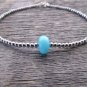 Amazonite Mix 8x4mm Smooth beads adjustable stacking bracelet
